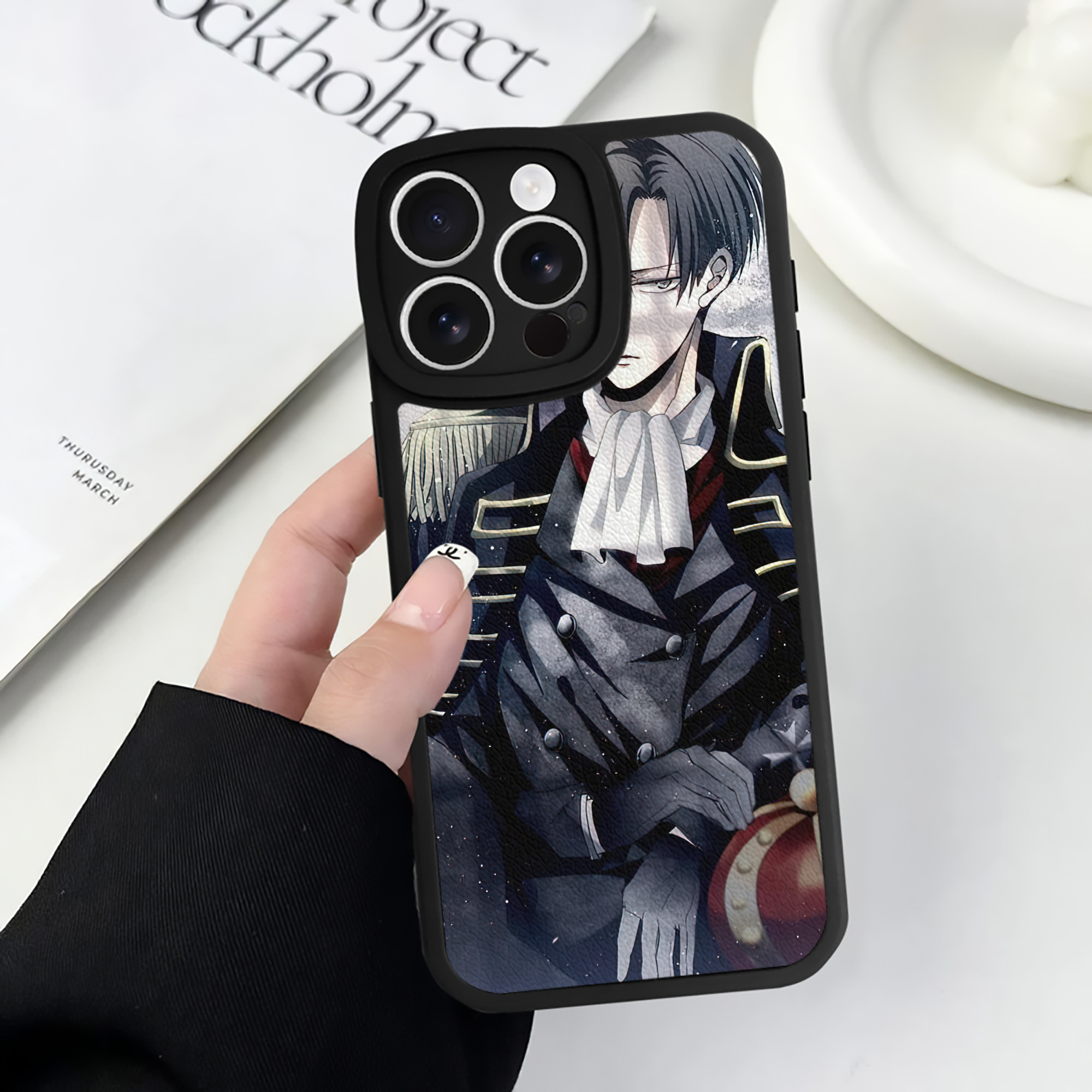 （画像用） 進撃の巨人 Attack on Titan 【iPhone 16シリーズ対応】シリコンスマホケース（レザー調） 材質：シリコン